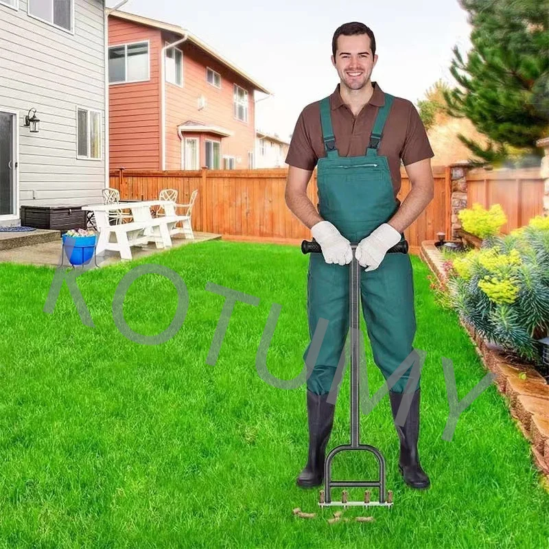 Heavy Duty Rasen Spike Belüfter Manuelle Boden Lösen Werkzeug Für Obstgarten Bauernhof Samen Pflanzen Gras Wurzel Belüftung Mit Kern Lagerung – Detail 16
