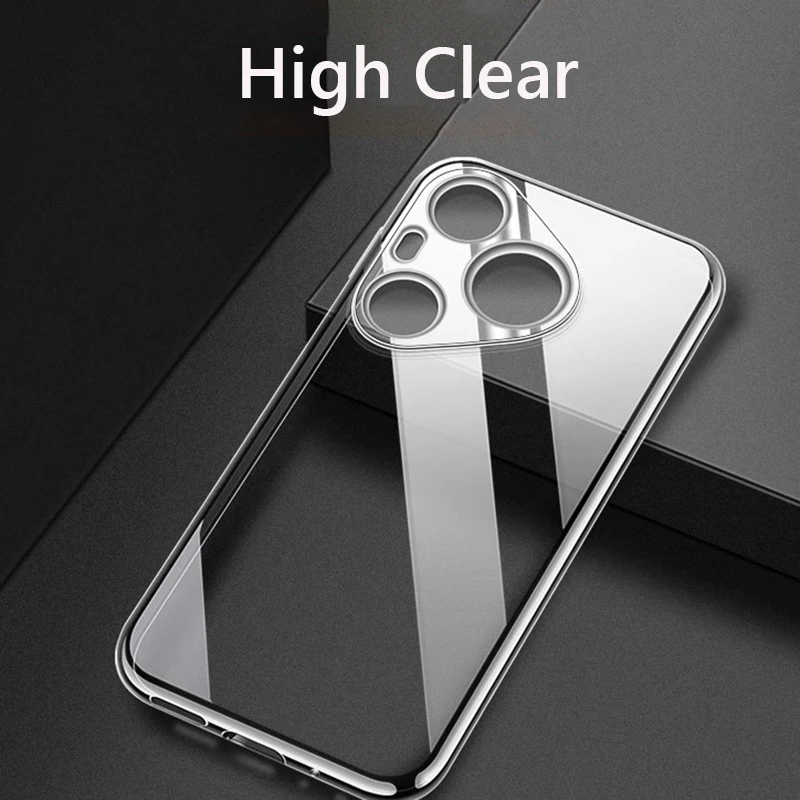 Slim Soft TPU Clear Transparent Phone Case Cover