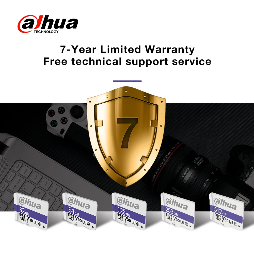 Dahua ũ SD ÷ ޸ ī, ȭ Ϳ ̴ ũ SD TF ī, б ӵ ִ 95 MB/s, 32GB, 64GB, 128GB, 256GB, 512GB
