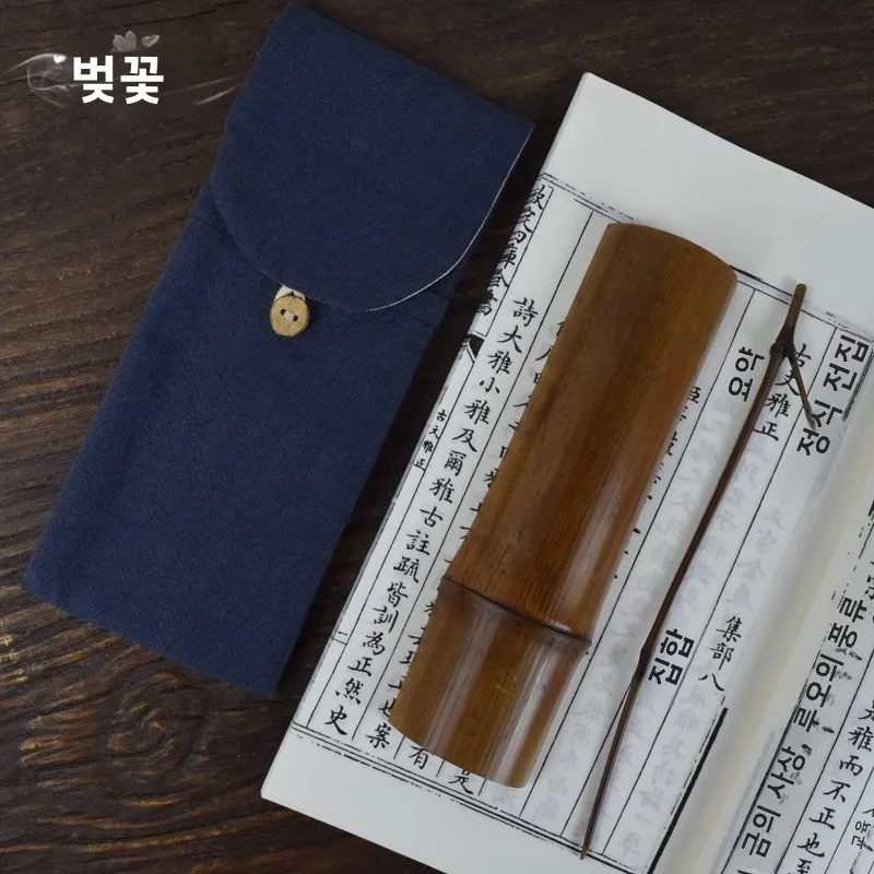 수제 대나무 차 도구 세트 선(禪) 쿵푸(功法) 다도식 여섯 기사(君子) 액세서리 차 스푼 차 스쿱 차 바늘 차 트레이