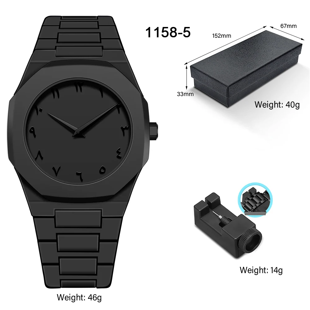 Men's Minimalist Design Quartz Watch - Polycarbonate, Fashion Calendar, Waterproof