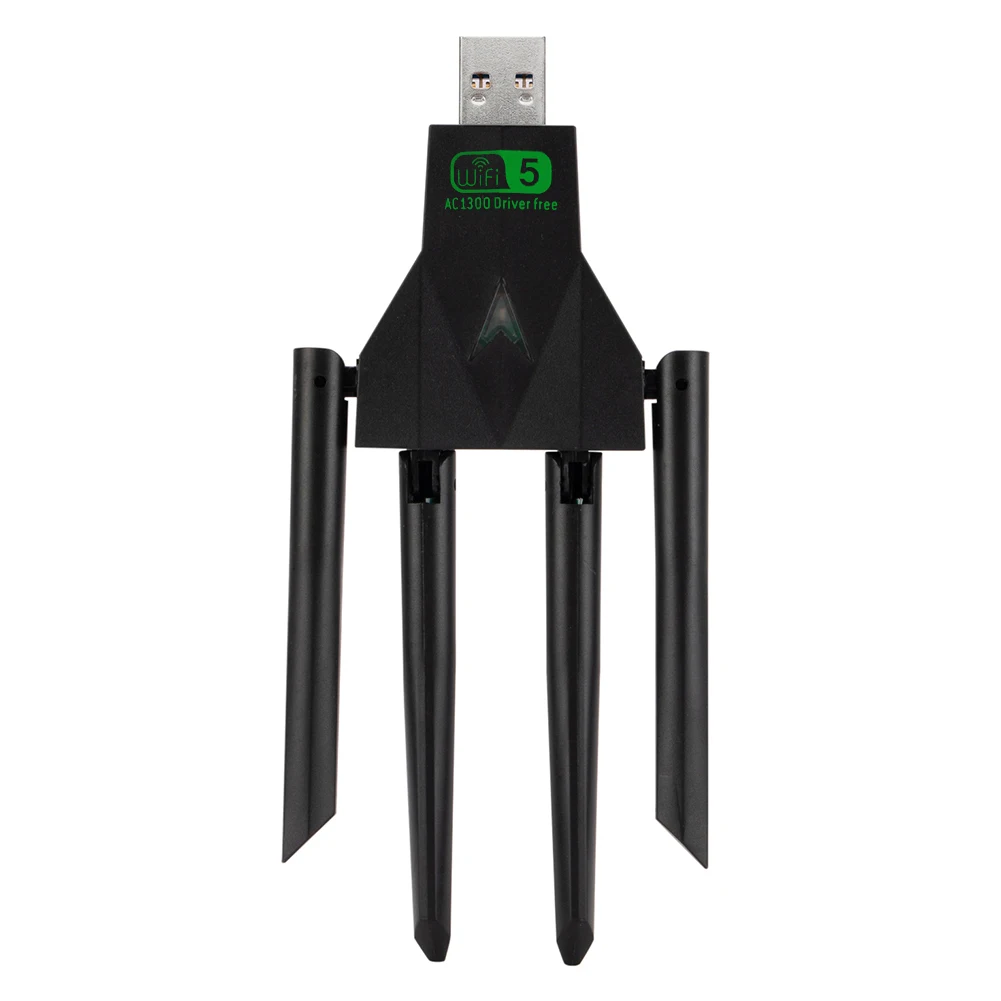1300Mbps WiFi USB Adapter Dual Band 2.4/5.8Ghz USB 3.0 Wi-Fi Dongle Wireless Receiver WiFi Adapter for PC/Laptop