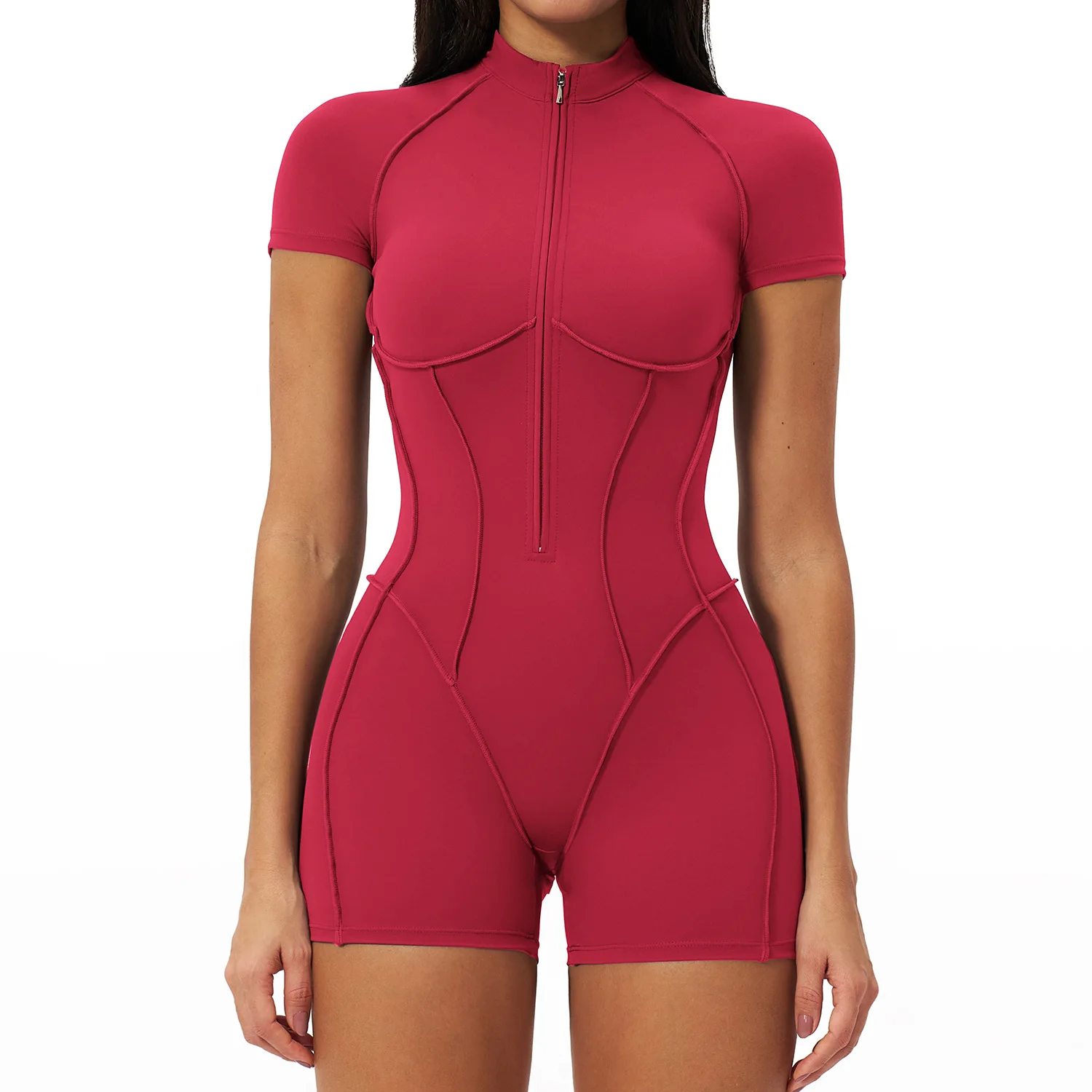Bodysuits Backless Sports Overalls Women Gym Rompers Sportswear Breathable Bodysuits Women One-Piece Suit Short Yoga Jumpsuits 1