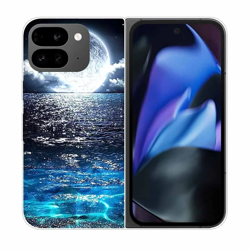 Clear Hard PC Back Cover with Cartoon Design