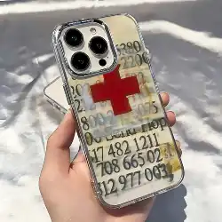 Vintage Red Cross Design Phone Case - Retro Style Protective Cover - Samsung A32 4G (LYK - 281HKX421A1)