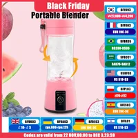 1Pc Portable Fruit Juice Blenders Summer Personal Electric Mini Bottle Home USB 6 Blades Juicer Cup Machine For Kitchen 1