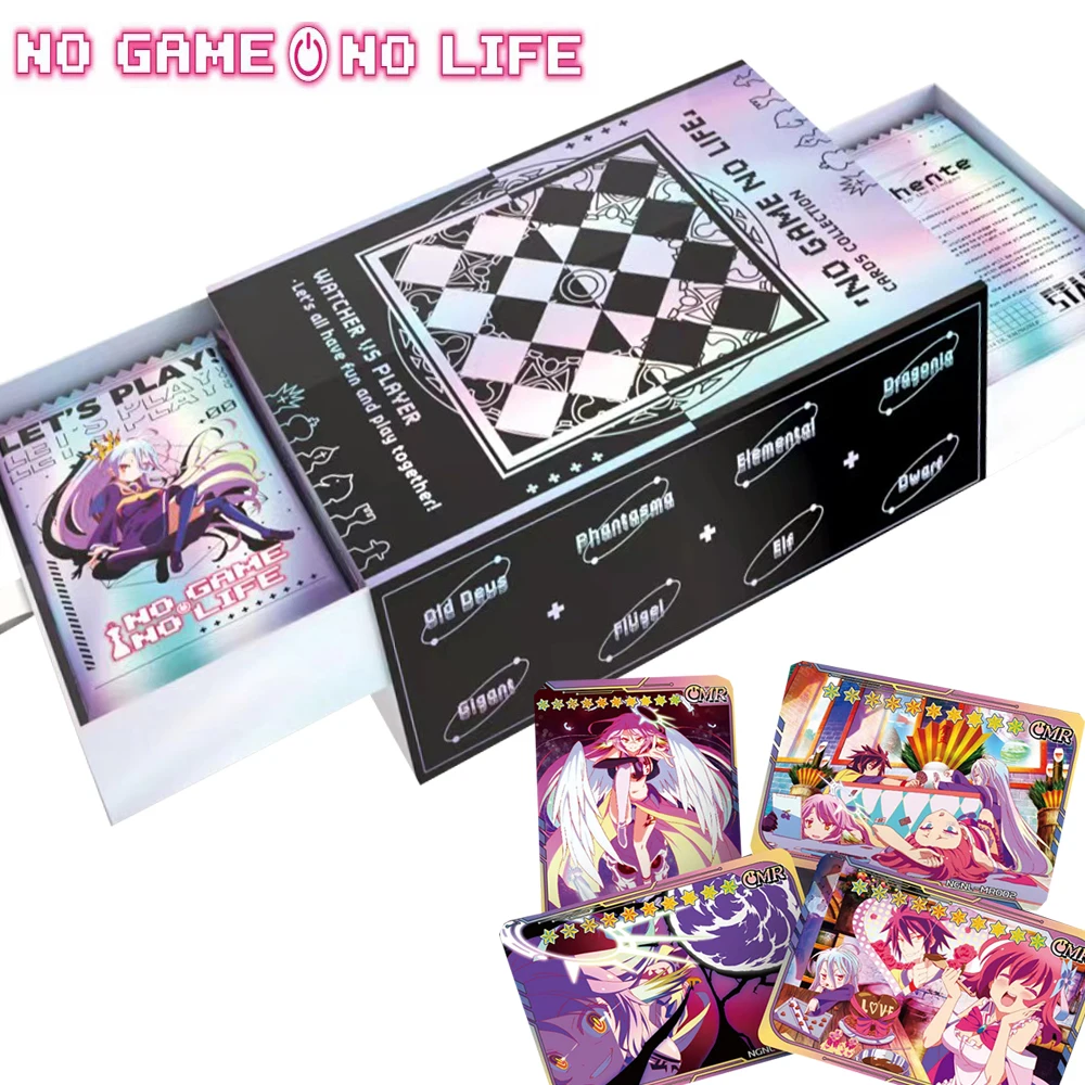 

No Game No Life Collection Cards Japanese Adventure Fantasy Light Novel Travel To Another World Rare Card Fans' Favorite Gifts