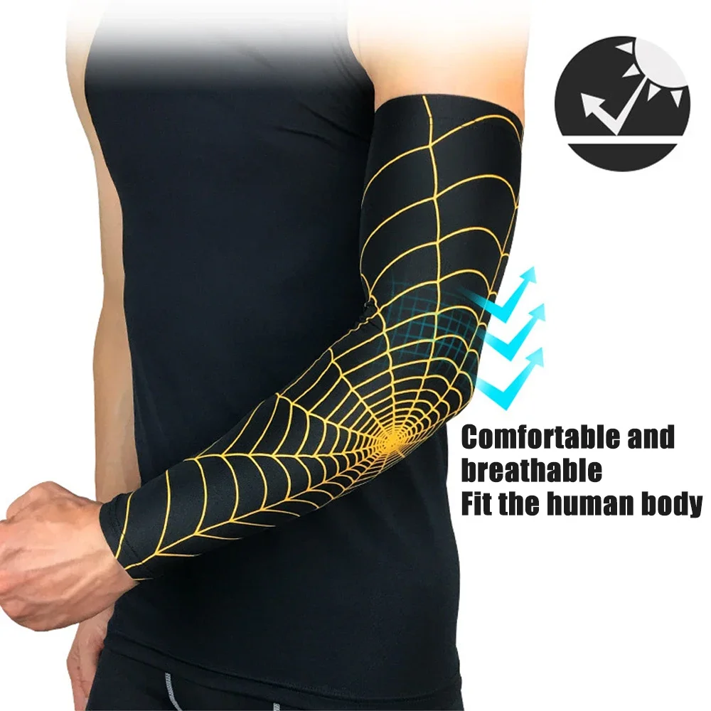 Cooling Arm Sleeves Cover 1Pcs Outdoor UV Sun Protection Armband Golf Athletic Sports Cycling Running sun protection arm sleeves arm sleeves cooling arm sleeves