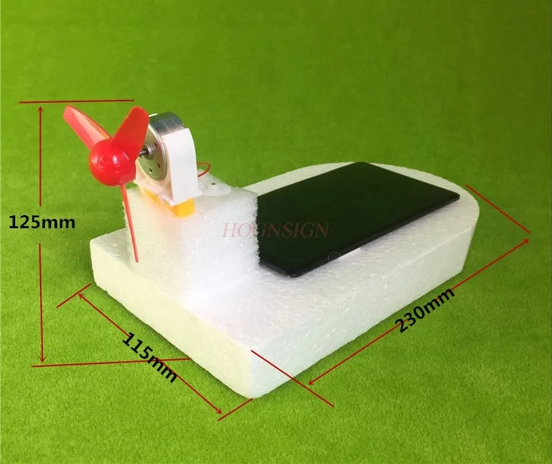 

solar air boat foam boat assembling gizmo technological handicraft parent-child game toys puzzle physical experiment equipment