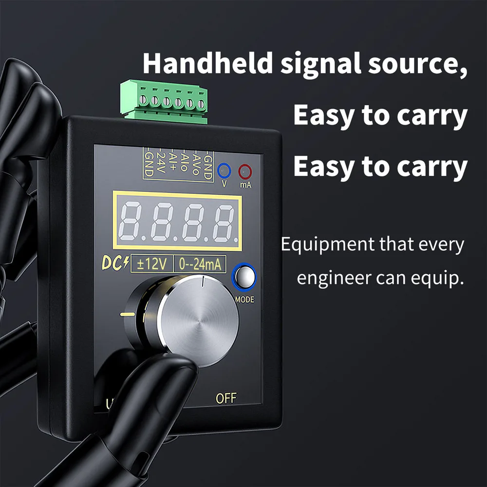 SG-002 Handheld Professional Small Voltage Current Signal Generator DC 0-10V 0-22mA Current Voltage Signal Producer