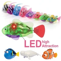 Swimming Robot Fish Toy for Kids Fish Moving Interactive Electric Fish Toys Water-Activated Bathtub Toys for Animal Cats Dogs 1