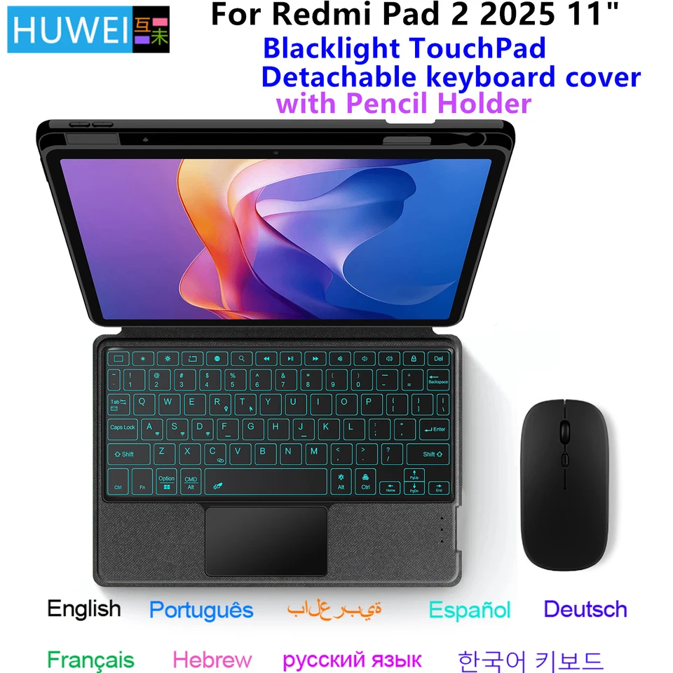Xiaomi Redmi Pad 2 2025用 HUAWEI Magic Keyboard ケース、Redmi Pad2