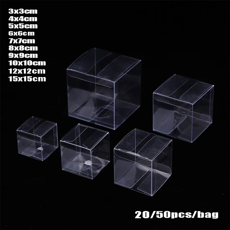 50pcs Clear Plastic Boxes For Gifts Pvc Packing Box Gift Packaging  Transparent Candy Box Wedding Gift Boxes Wedding Party Favors - AliExpress