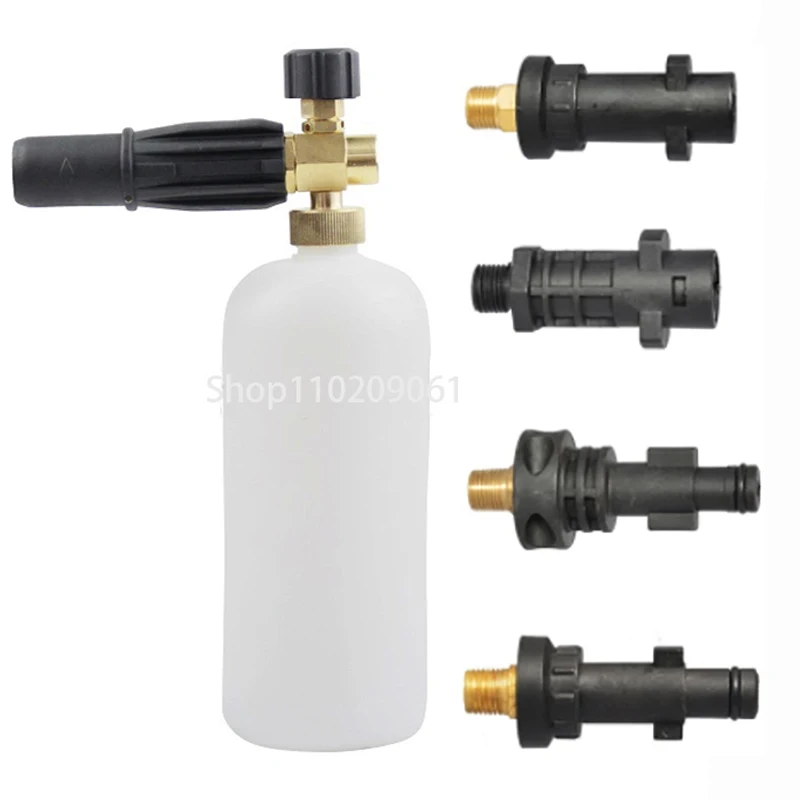 

Форсунка-распылитель с бутылкой, с образованием снежной пены, для мойки под давлением Karcher, Bosch, Интерскол, Elitech, Nilfisk, Huter, Stihl