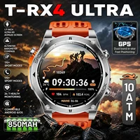 Nouvelle montre intelligente de sport en plein air T-RX4 Ultra avec GPS intégré, boussole, altimètre, baromètre, étanche 10ATM, montre intelligente militaire pour hommes 1