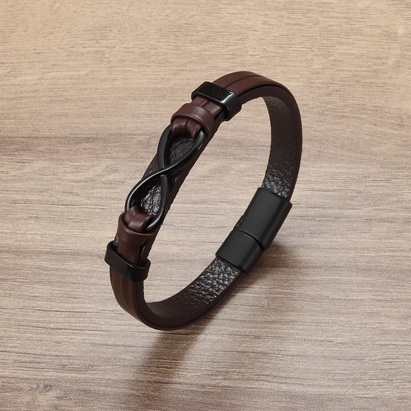 Leather Bracelets Retro Punk Religious Style Leather Woven Cross Metal Leather Men Women Business Casual Gifts
