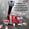 HUINA 1/18 RC 9CH Fire Truck 1361 Finished Aerial Ladder Plastic Remote Control Spray Car Painted Model Toy For Boy Gift TH23243 3