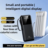 50000mAh Travel Power Bank Set with Charging Cable Fast Charging Portable External Battery for iPhone Series Xiaomi Samsung