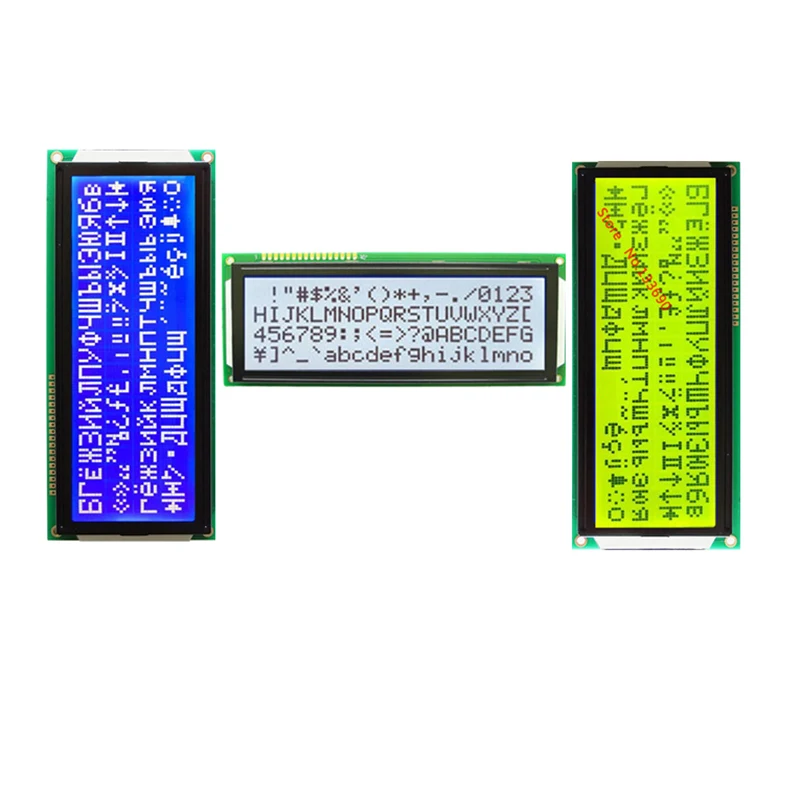 5V Larger LCD 2004 20x4 Largest Character English And Russian Cyrillic ...