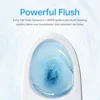 Simple Project 21 Inch High Toilet Elongated With Comfort Chair Seat, 1.28 Gpf Powerful Single Flush Extra Tall Toilet 5