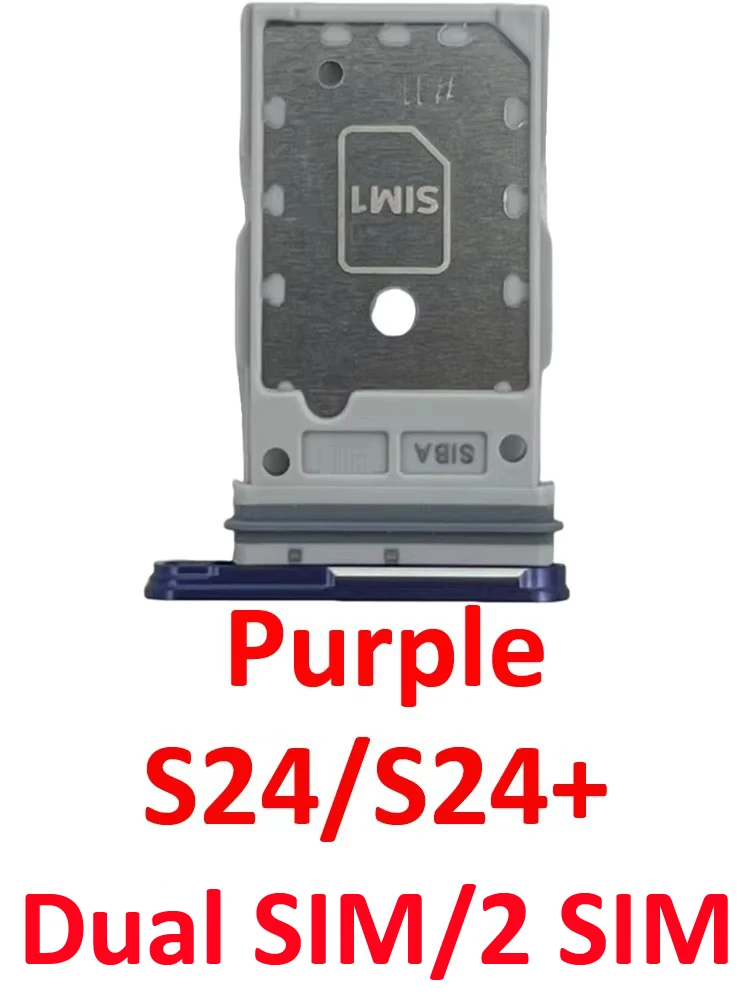 Black SIM Card Tray Holder for Samsung Galaxy S Series - New Housing Chip Slot for Single/Dual SIM