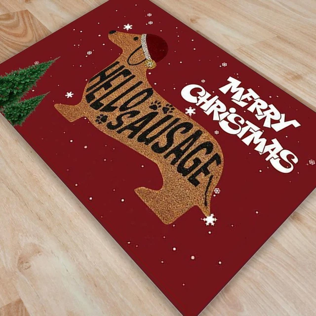 Christmas Dogs Welcome Doormat