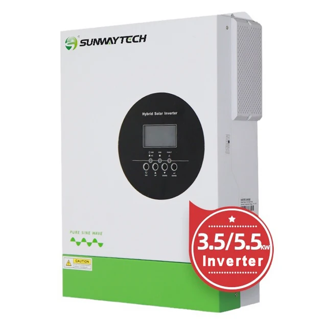 อินเวอร์เตอร์พลังงานแสงอาทิตย์แบบไฮบริดอัจฉริยะสำหรับบ้าน 10KW 3000W 6000W 8000W คลื่นไซน์บริสุทธิ์ MPPT สำหรับแบตเตอรี่ LiFePO4 ระบบออนกริดและออฟกริด 1