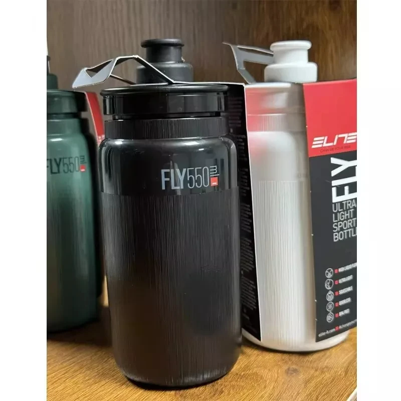 Bicycle Water Bottle Water Bottle Sports Bottle 1pc 550ML/750ML ELITE Kettle FLY TEX Bicycle Kettle Ultra Light Road Bike Mountain Bike Cycling