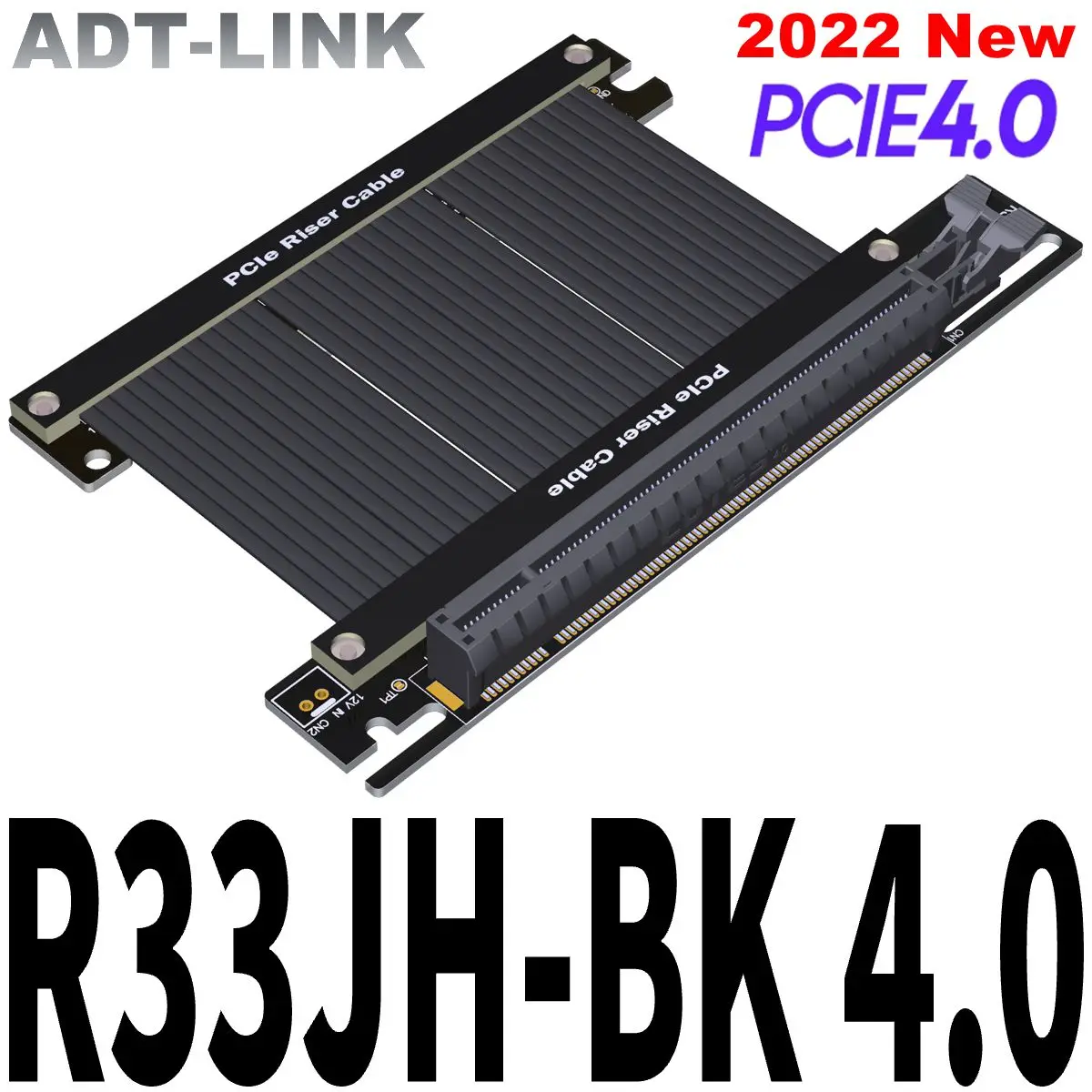 Adt-pci Express 4.0×16 Riser Cabo Alta Velocidade Estável Pcie Gen4 16x Riser Extender Único Reverso Compatível para Itx Nova Vinda