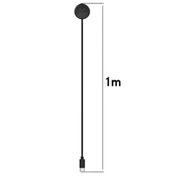 Magnetic USB Type-C Fast Charging Dock Cable Station for Fitbit Ace LTE (Tpye c black)