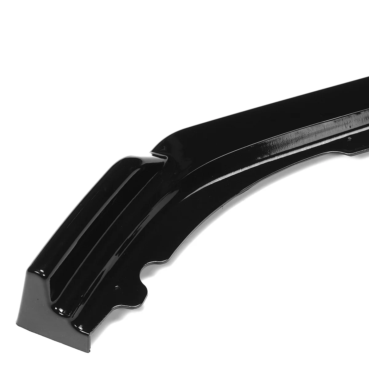 Glossy Black Front Bumper Lip Spoiler Cover Trim for Car Exterior