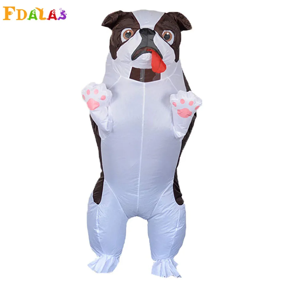 Pug Dog Inflatable Halloween Costume Adult Cosplay Funny Air Blow