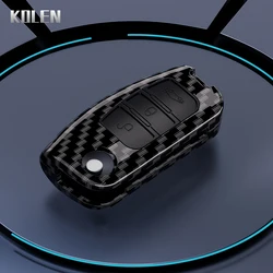 Premium ABS Carbon Fiber Car Key Case Cover - Sleek and Durable Design (Carbon)