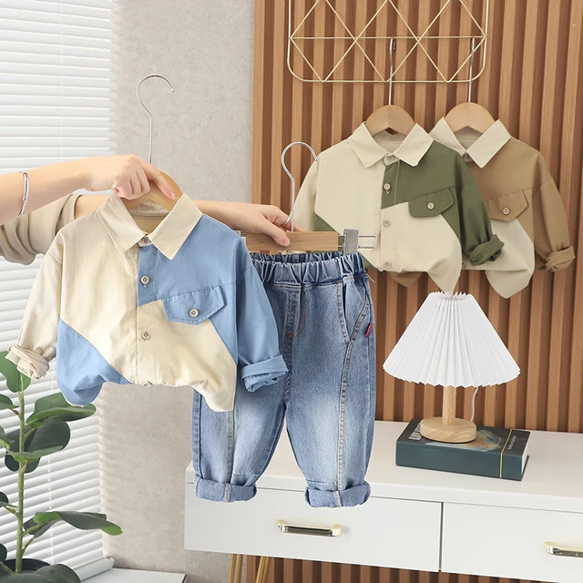 Boys' Spring and Autumn Dress Suit 2023 Children's Spring Dress Boys' Baby  Casual Jeans Two-piece Set - AliExpress