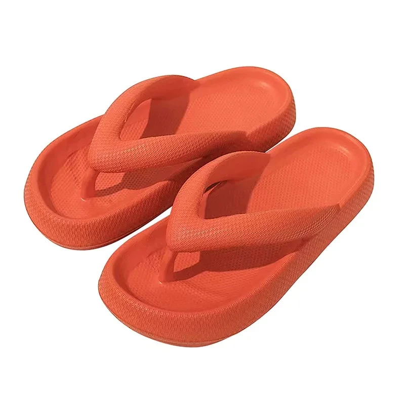 

A498ZXWWholesale Summer Flip Flops Slippers Outdoor Beach Sandals EVA Casual Flat Platform Comfy Shoes Women Couple Thick Soled