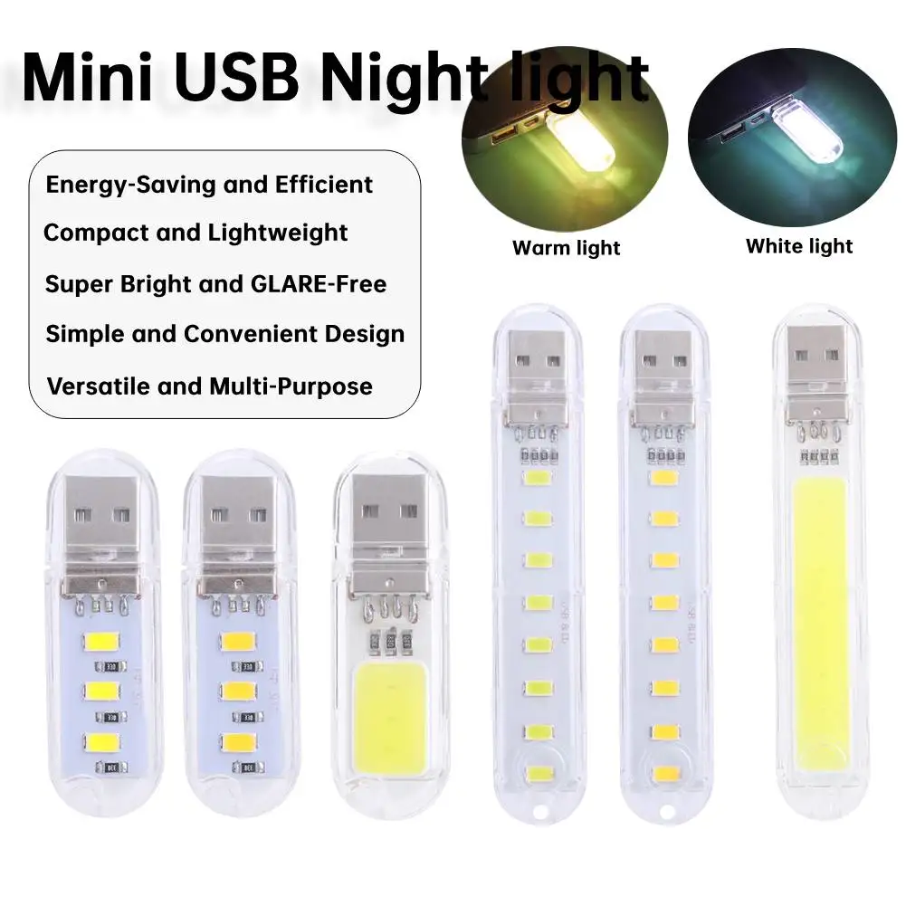 USB Plug Lamp Mini Portable 5V USB LED Reading Book Light Ultra Bright Book Lamp Night Light For Computer Power Bank Laptop led light night light book light mini led light