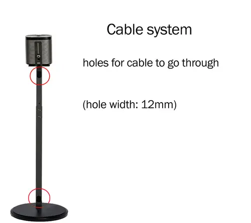 (1 pair=2pcs) SF10L 82.5cm-114cm Round Column Base Adjust Surround Sound Speaker Display Floor Stand Q930 Q990B Q30B Q90B 9500S - Image 2