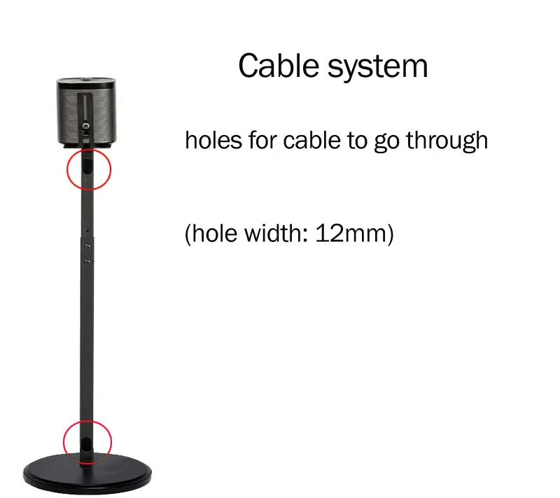 (1 pair=2pcs) SF10L 82.5cm-114cm Round Column Base Adjust Surround Sound Speaker Display Floor Stand Q930 Q990B Q30B Q90B 9500S - Image 2