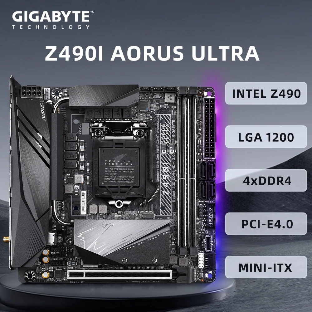 Aorus Mobo For I9 10900k CPU Intel Core I9-10900K Gigabyte Z590