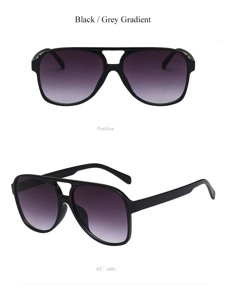 SHAUNA Mode Frauen Pilot Sonnenbrille Retro Männer Blau Gelb Shades UV400 Trend Sonnenbrille – Detail 14