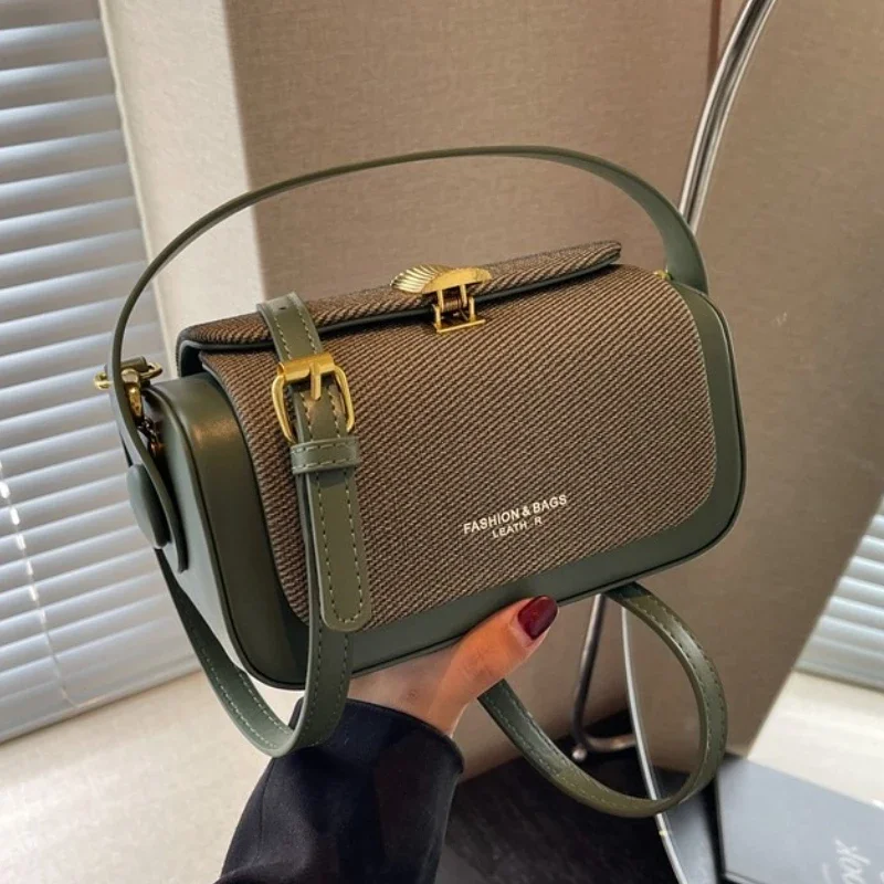 Simple Fashion Mini Square Women Crossbody Bags 2026 Luxury Designer Purses And Handbags Box Shape Pure Color Shoulder Satchels