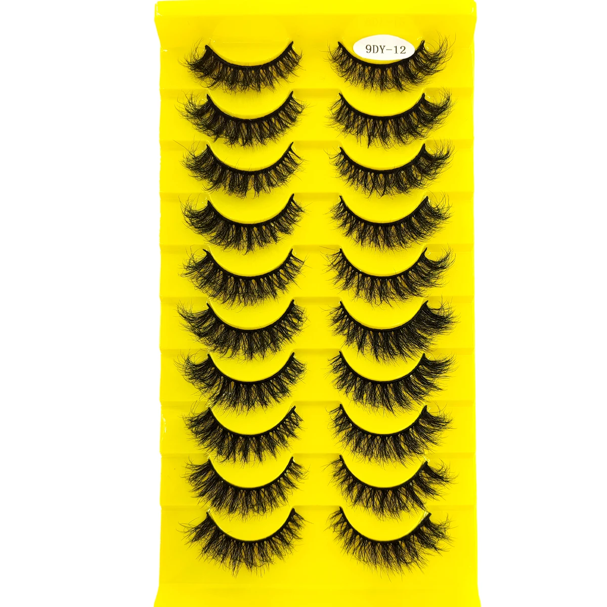 Neue 10 Paar künstliche Nerzwimpern, 3D-dramatische falsche Wimpern, handgefertigte, flauschige Wimpern, natürliches Wimpernverlängerungs-Make-up – Detail 5