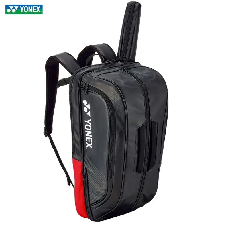 YONEX High Quality Badminton Racket Sports Backpack Leather Tennis Shoulder Bag Multifunctional Fit 4-6 Pieces Racket Backpack