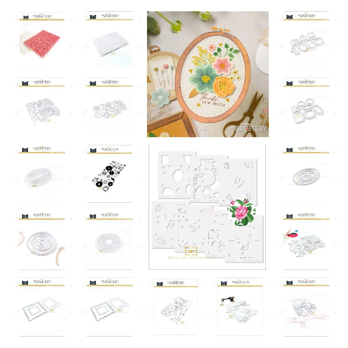 New Metal Cutting Dies Fai Da Te Hoopla Mini Inserti Oval Sew Vintage Rose Tapestry Timbri Stencil Set Scrapbooking