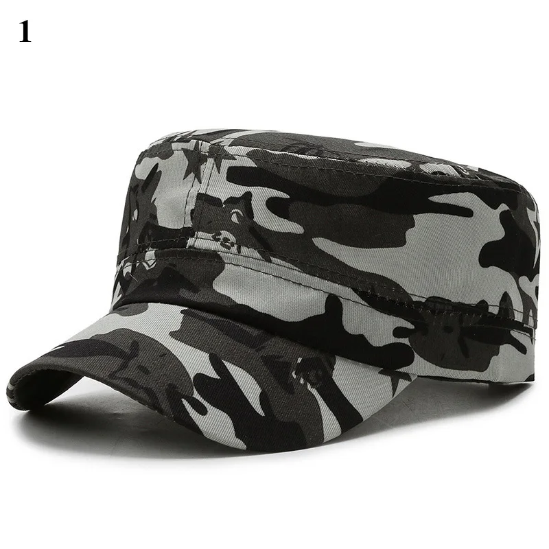 Classic Camouflage Hat Men's Caps Flat Top Baseball Cap Outdoor Sports Hats