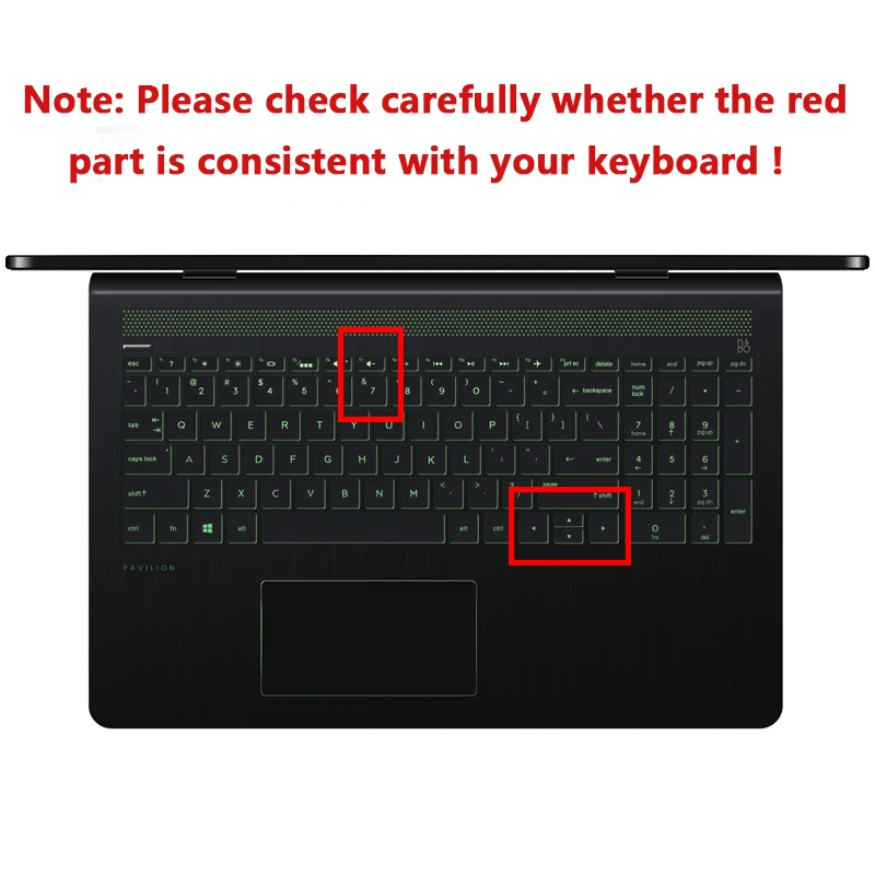 For HP PAVILION X360 15-BR001TX 15-BR104TX 15-BR106TX 15-BR082wm 15-BR080wm 101ne 15 15.6 Laptop Keyboard Cover Protector PAD