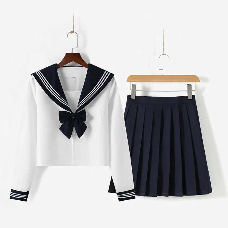 

Spring And Autumn Jk Uniform Full Set Of Long-sleeved Japanese Student College Style Cosplay Suit S-2XL