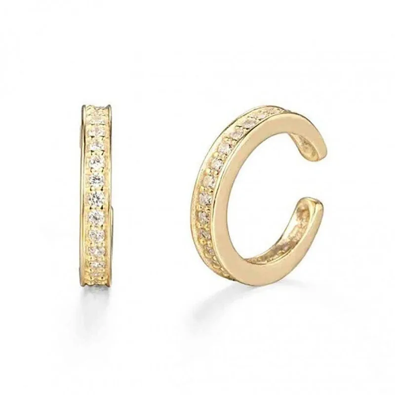 Ear Clip Earrings Korea Circle Ear Cuffs Fake Piercing Cuff Earrings ear clip earrings clip earrings ear clip ear accessories Accessories Set For Women Trend Jewelry SIPENGJEL