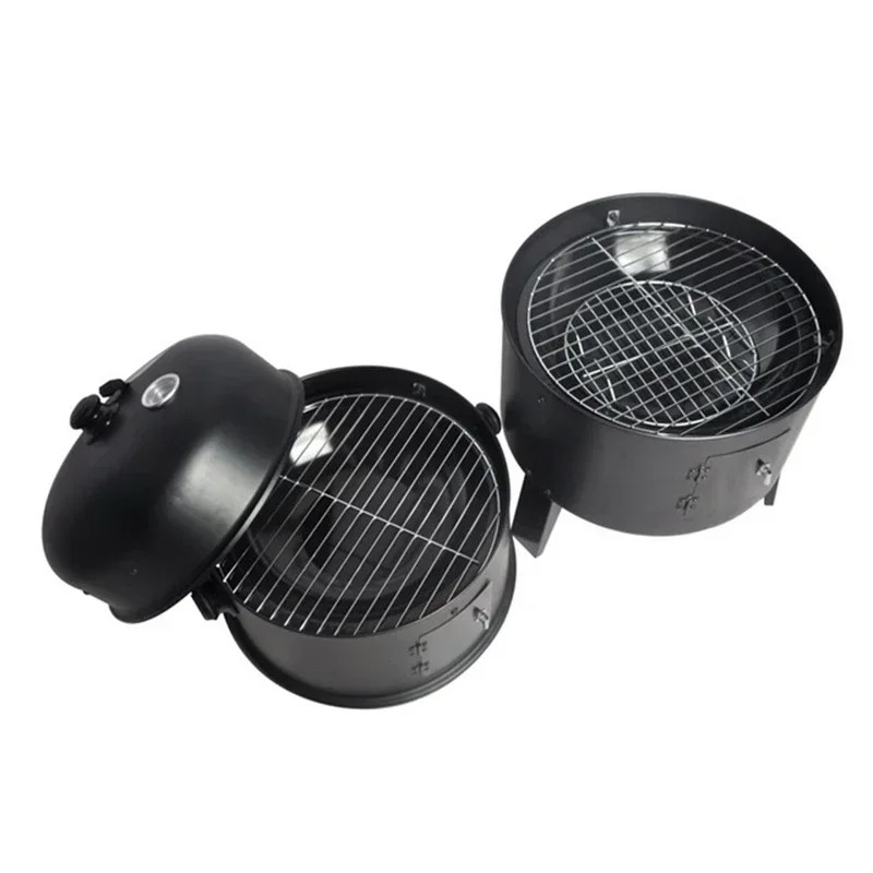 3-in-1 Smoke Oven Barbecue Oven Outdoor Firewood Stove Courtyard Barbecue Rack 4