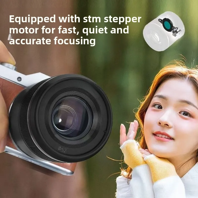 99new 용뉴오 25 F1.7 STM 42.5F1.7 파나소닉용 올림푸스 M4/3 인물 사진용 자동 렌즈